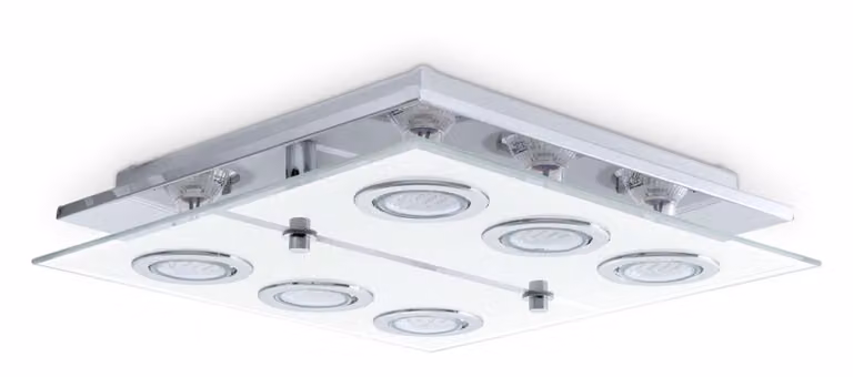 EGLO plafoniera Cabo sei fiamme LED
