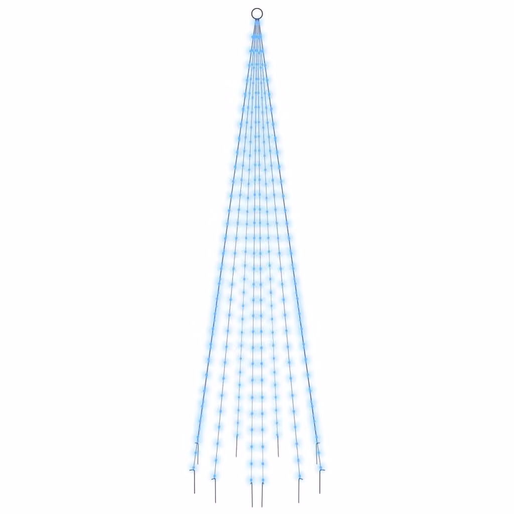 Albero di Natale Pennone Blu 310 LED 300 cm