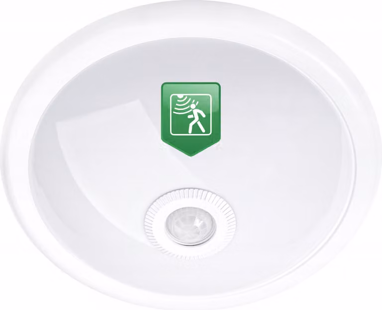 Plafoniera LUMILED 2x E27 IP44 con sensore a 360° plafoniera bianca rilevatore di movimento spot plafoniera pannello rotondo plafoniera sensore luce 30cm plafoniera spot