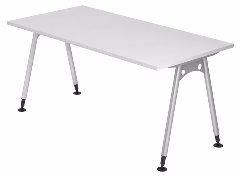 bümö Scrivania Serie A - Decorazione: bianco, dimensioni: 160 x 80 cm