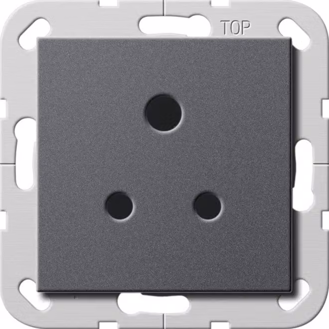 Gira 277228 Presa Round Pin 5 A Sistema 55 Antracite