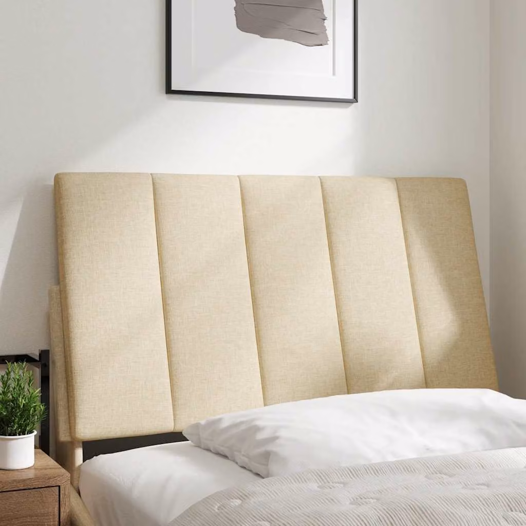 vidaXL Cuscino Testiera Hanko Crema 80 cm in Tessuto