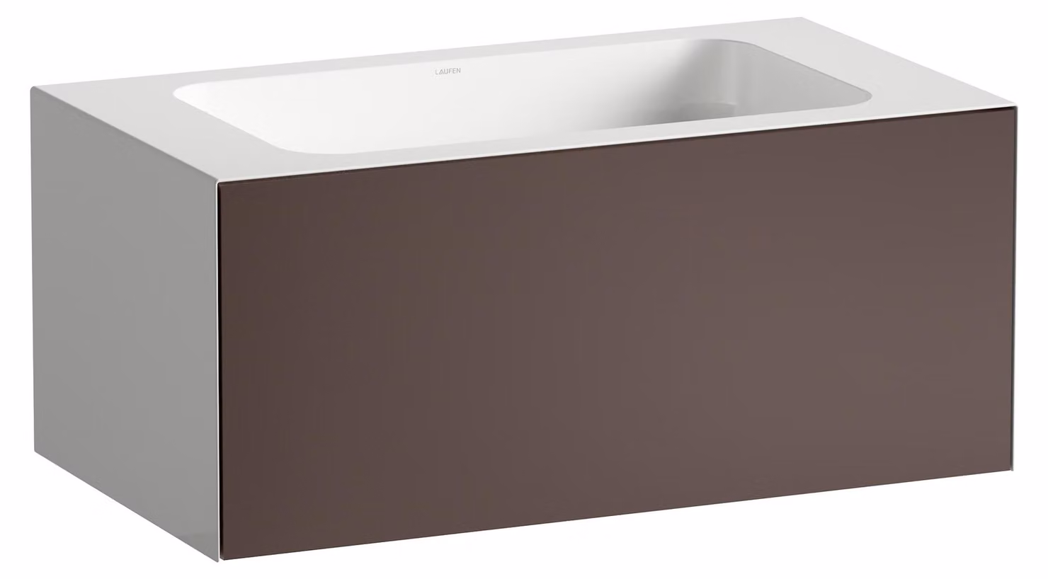 LAUFEN FOLIO Plan de toilette, mural, rectangulaire, 1 tiroir, sans trou pour robinetterie, sans trop-plein, 804x450x350mm, H580FO35231121, H580FO35231121