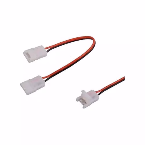Connettore Flessibile per Strip LED di larghezza 10mm Innesto rapido tramite clip 2 Pin