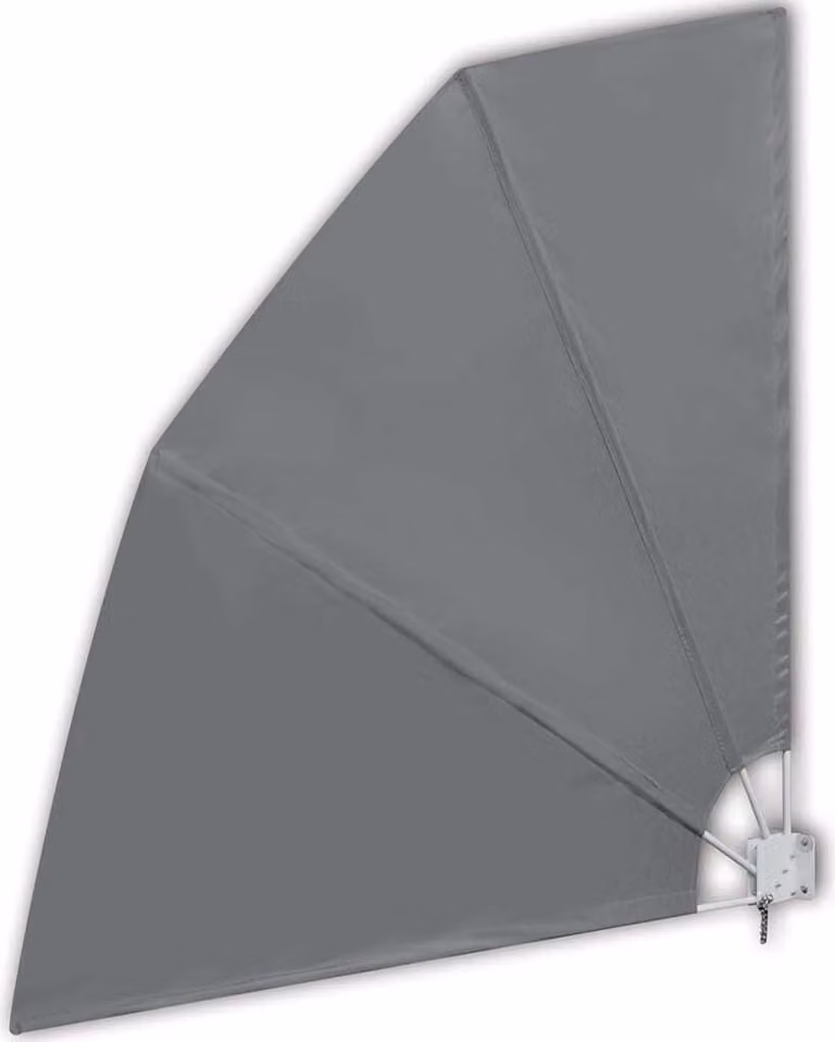 Tenda Laterale per Balcone Pieghevole Grigio 210x210 cm