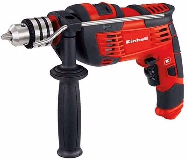 Einhell TH-ID 1000 E Trapano a percussione con motore da 1010 W e mandrino a cremagliera, colore rosso