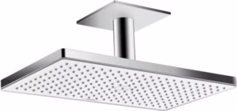 hansgrohe soffione RAINMAKER SELECT 460 1jet DN 15, con attacco a soffitto 100 mm versione EcoSmart 9 l/min bianco/cromo