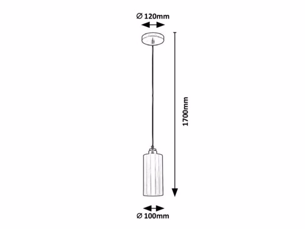 Rabalux 4479 Lampada a sospensione 1 spot Panthea, E27, bianco-oro, rotondo, moderno, ø120mm