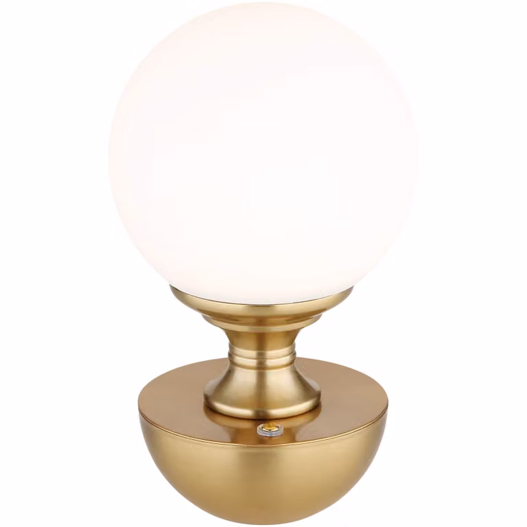 Lampada da tavolo a batteria ricaricabile con touch dimmer Lampada da tavolo color ottone 21015M