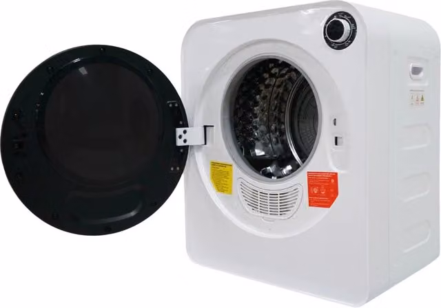 Asciugatrice Compatta 3 kg 830 W con PTC Ceramico; 4 Programmi; Cestello Inox e Montaggio a Parete