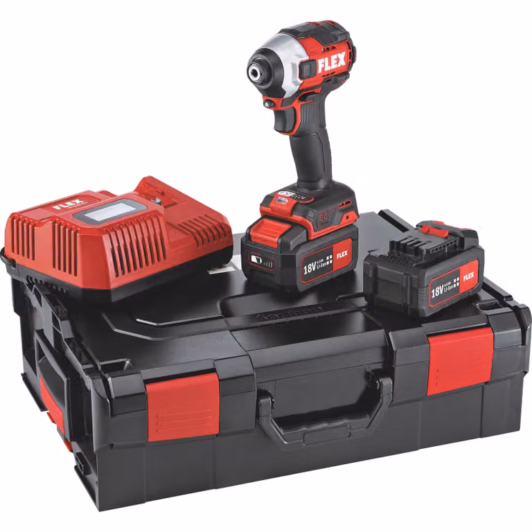 Flex Akku Schlagschrauber ID 1/4" 18.0-EC HD / 5.0 SET (mit 2x Akku 5,0 Ah)