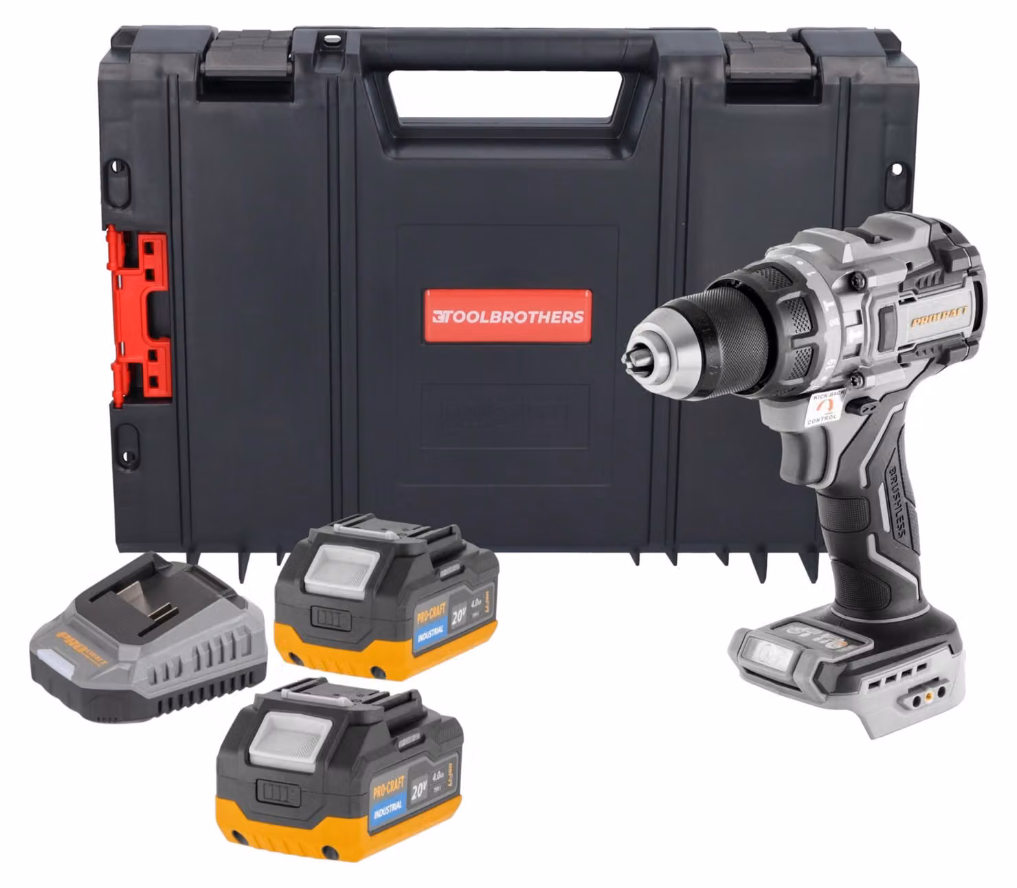 ProCraft Industrial CD20C-BB Avvitatore a percussione a batteria 20 V 120 Nm Brushless Solo - senza batteria, senza caricabatterie