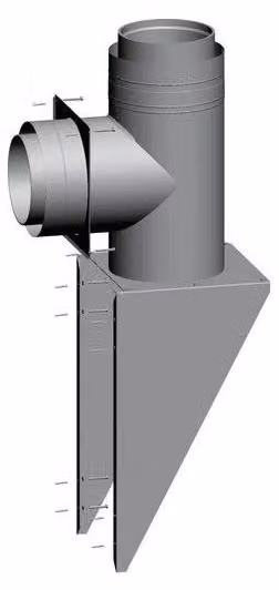 Mensola esterna a parete Wolf DN160/225 2651344