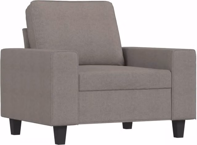 Poltrona | Sedia Relax Tortora 60 cm in Tessuto