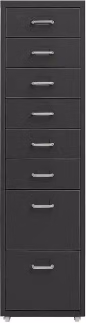 Schedario Mobile Antracite in Metallo con Ruote CFW9012650 L/P/H: 28 x 41 x 109 cm – 1