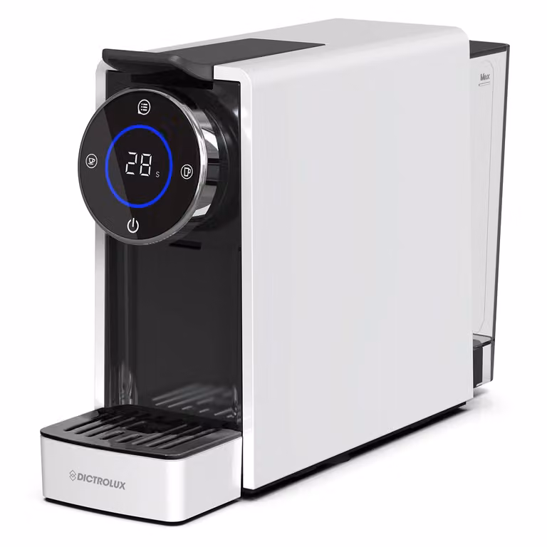 Macchina da Caffè Digitale DICTROLUX Rebeka ST-502S White, 1450 Watt, Compatibile con Capsule Nespresso Original