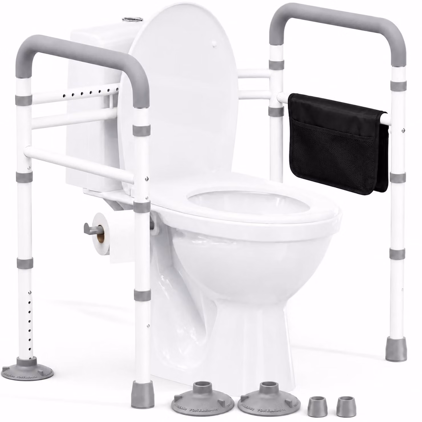 Solidchoice - Struttura di supporto ergonomica per il water, ideale per anziani e persone con disabilità