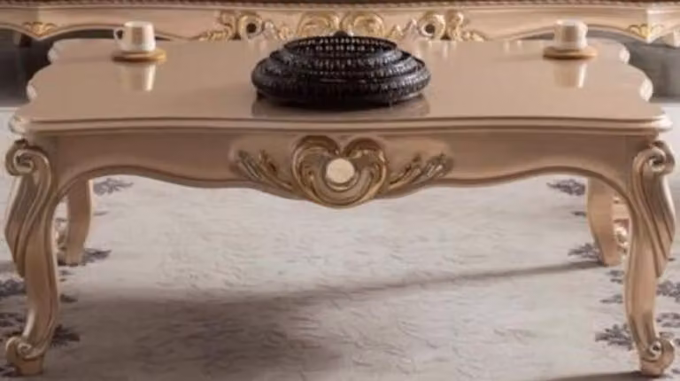 Casa Padrino tavolino barocco bronzo/oro 122 x 82 x h. 46 cm - tavolino da salotto in legno massiccio in stile barocco