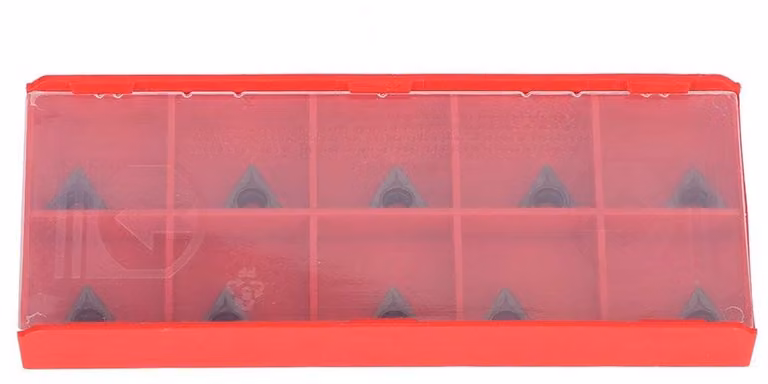 Inserti di ricambio, 10 pezzi - Inserti in metallo duro - Tornio CNC - Lavorazione di precisione - Elevata durezza - Adatti per acciaio/acciaio inossidabile - Punta di taglio