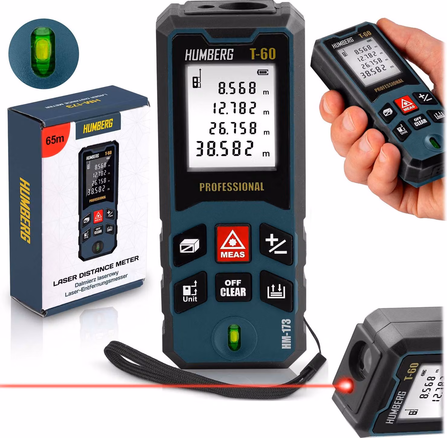 Humberg HM-173 Distanziometro laser da 60 m