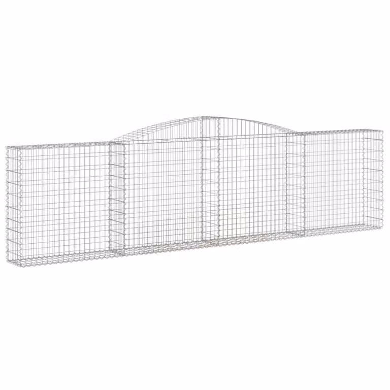Cesto Gabbione ad Arco 400x30x100/120 cm Ferro Zincato