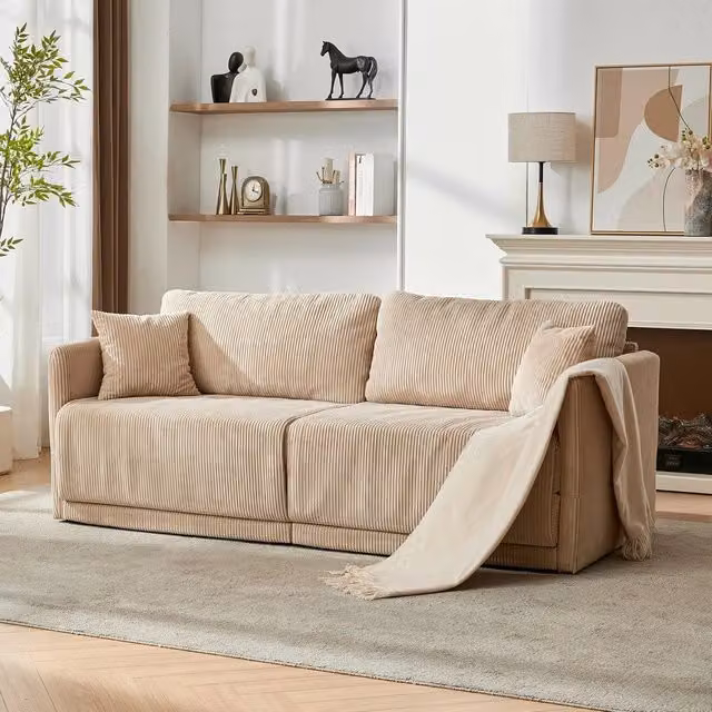 Divano letto ¨C Minimal ¨C tessuto grigio 140x200cm