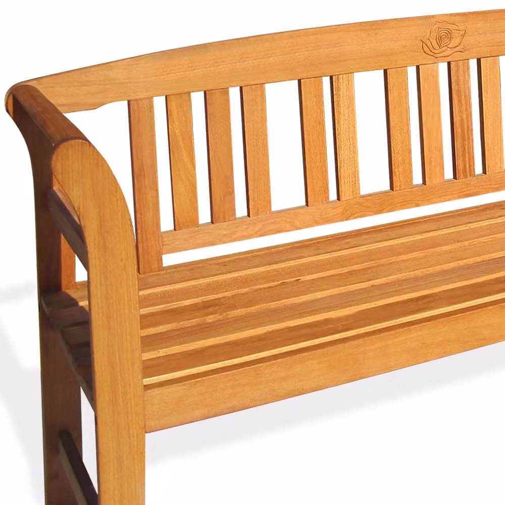 Panca da giardino Rose Deuba a 3 posti in legno di eucalipto FSC marrone con cuscini inclusi – 4