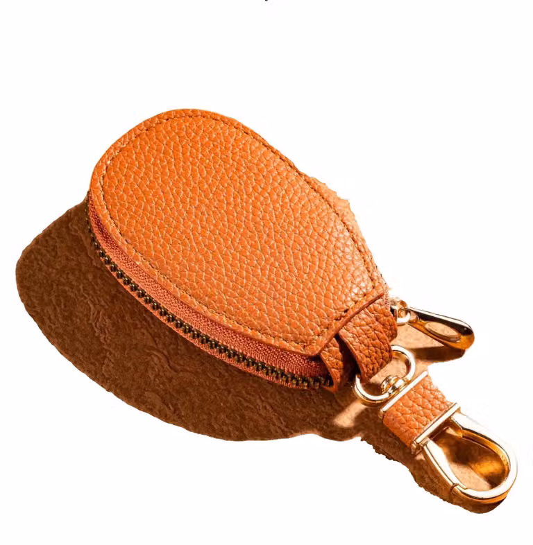 Organizzatore per chiavi, contenitore multifunzionale, design elegante, color marrone chiaro