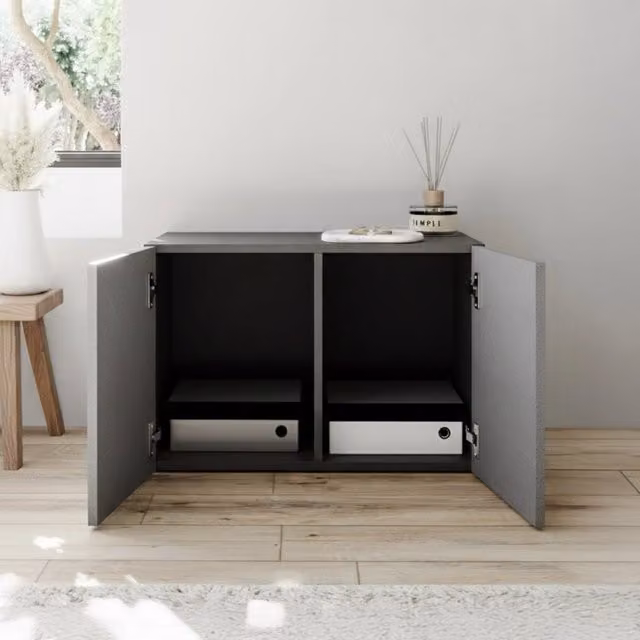 DMORA Mobile da Ingresso Scorrano Grigio L: 63 cm, P: 35 cm, H: 41 cm