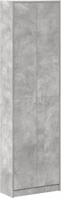 Guardaroba moderno DESIGN IN in legno e MDF grigio cemento opaco L/P/H: 55 x 25 x 189 cm CFW9690497