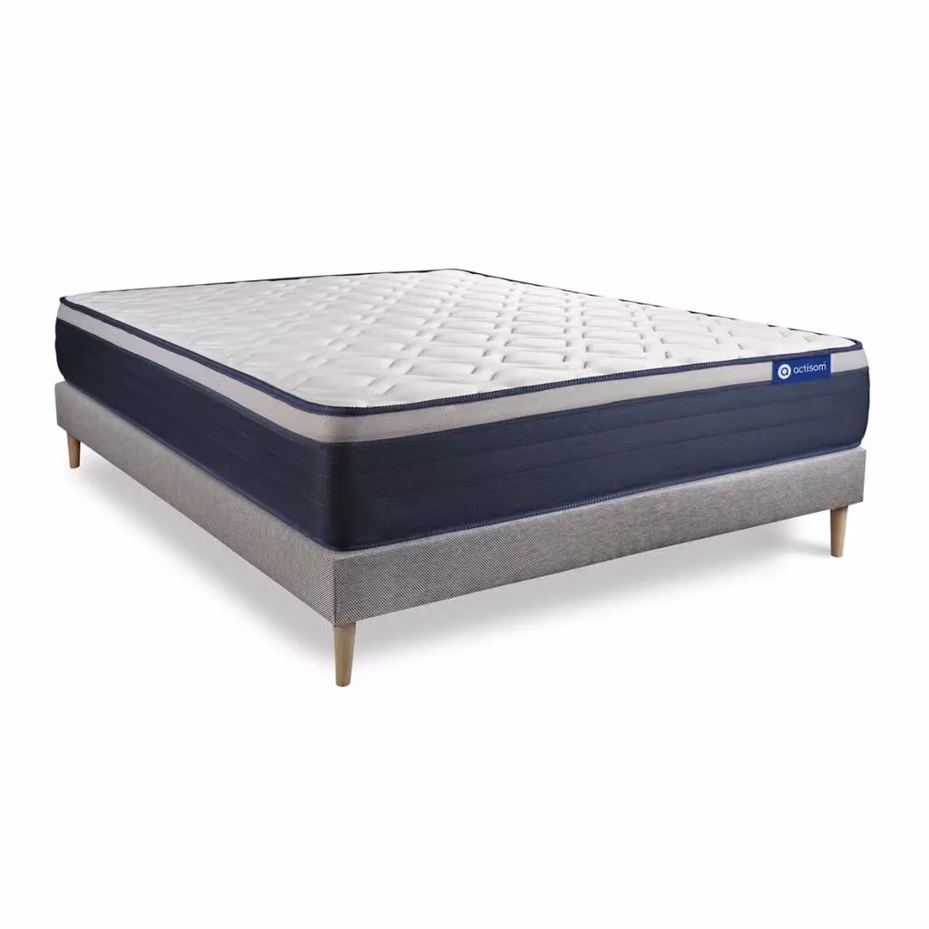 Kit rete e materasso matrimoniale Actimemo Actisom in memory foam bianco L/P: 180 x 200 cm, H: 26 cm – 2