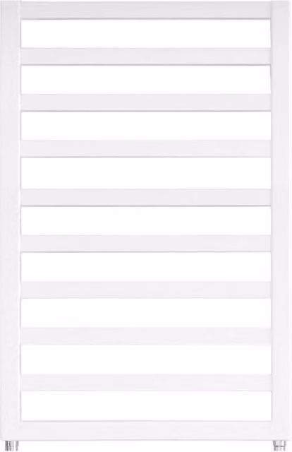 Termoarredo porta asciugamani Zehnder Quaro in acciaio bianco H 140 cm, L 45 cm