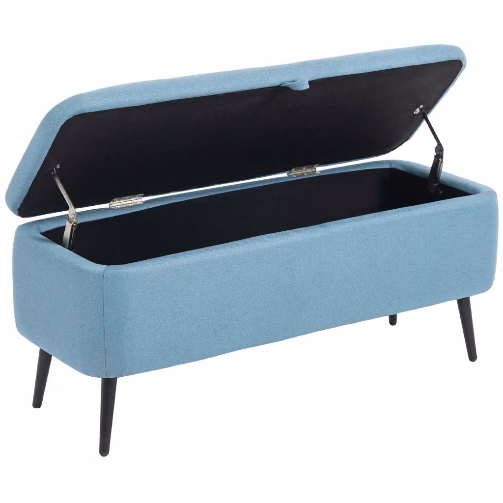 Cassettiera con Coperchio Minimal Azzurro L: 101 cm, P: 38,5 cm, H: 44,5 cm – 2