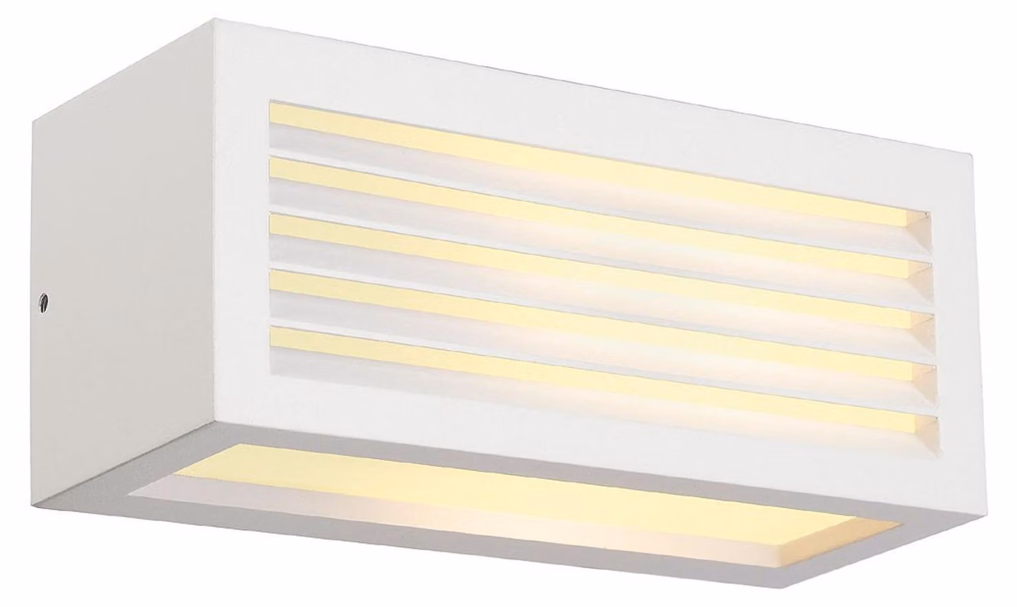 SLV BOX-L Applique E27, angolare, bianco, E27, max. 18W Luce esterna