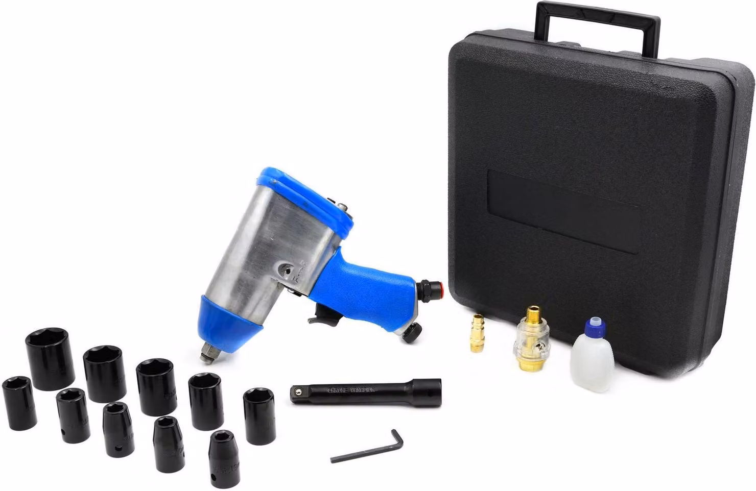 GEKO Avvitatore pneumatico 1/2" 300 Nm con accessori G03180