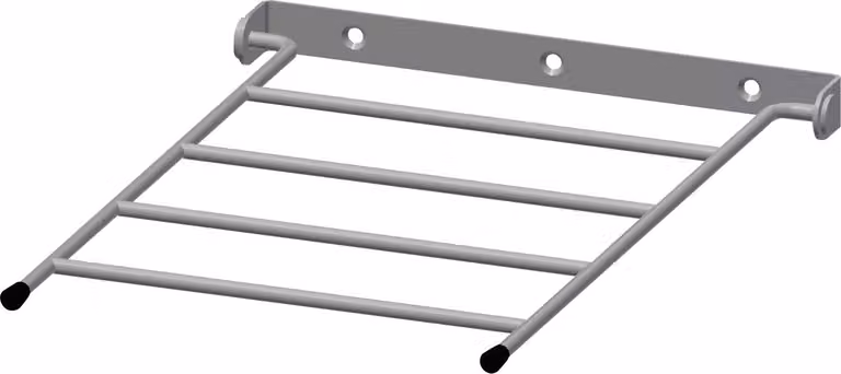 Griglia pieghevole KWC AR, SIRIUS, acciaio inox, 250x400 mm, montaggio a parete