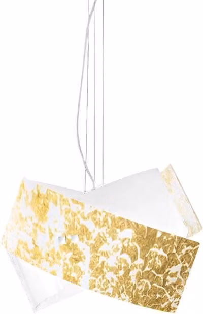 Camilla - Lampada a sospensione oro 2XE27 max 2X70W IP20 - Lampada da soffitto con design moderno in alluminio - Attacco E27