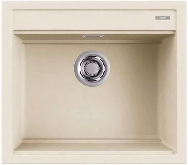 Lavello Elleci Incasso 1 vasca 57x51 Best 105 Granitek Bianco Antico LGB10562