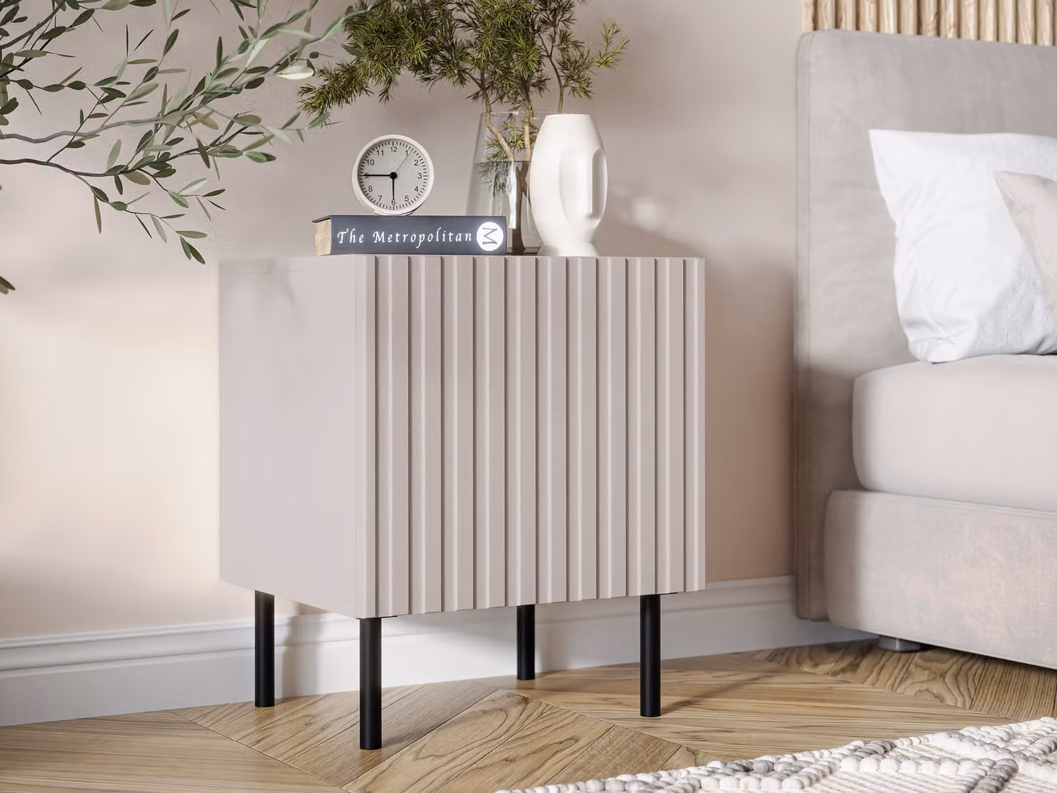 Set 2x comodino AMPER - cashmere