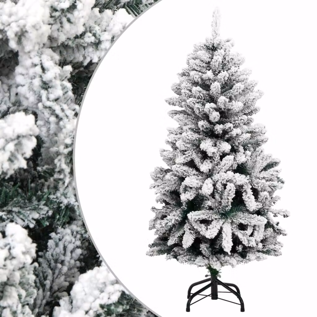 Maison Exclusive - Albero di Natale artificiale, pieghevole, con neve, altezza 150 cm