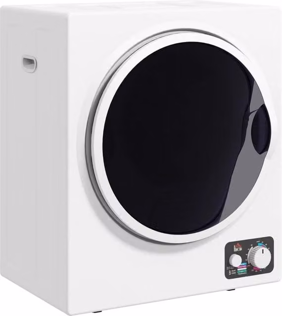 Mini Asciugatrice 4 kg, 850W, 4 Programmi, 2 Livelli di Riscaldamento, Sterilizzazione fino a 65°C per Abbigliamento