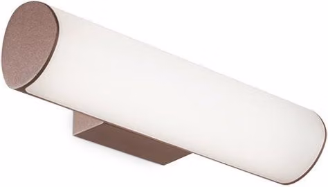 Applique da esterno Ideal Lux Etere con tecnologia LED, design moderno a cilindro, colore bianco, ideale per giardino