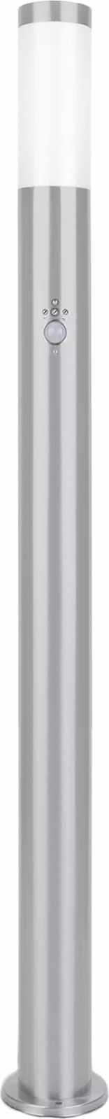 Lampada da giardino Grafner con rilevatore di movimento, acciaio inox, altezza: 110 cm, 1x presa E27, IP44, luce da sentieroLampada da giardino Luce da giardino Luce da stativo per esterni
