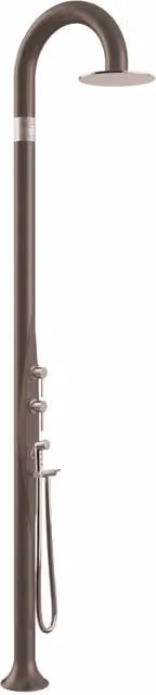 Doccia da Esterno Giardino Miscelatore Deviatore e Doccetta Mobile Arkema Funny Yin Dove Gray