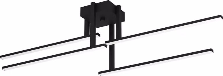 Eglo 99817 IPOLITTO LED Plafoniera a 4 pieghe 4x7,5W 995x165mm bianco nero bianco caldo