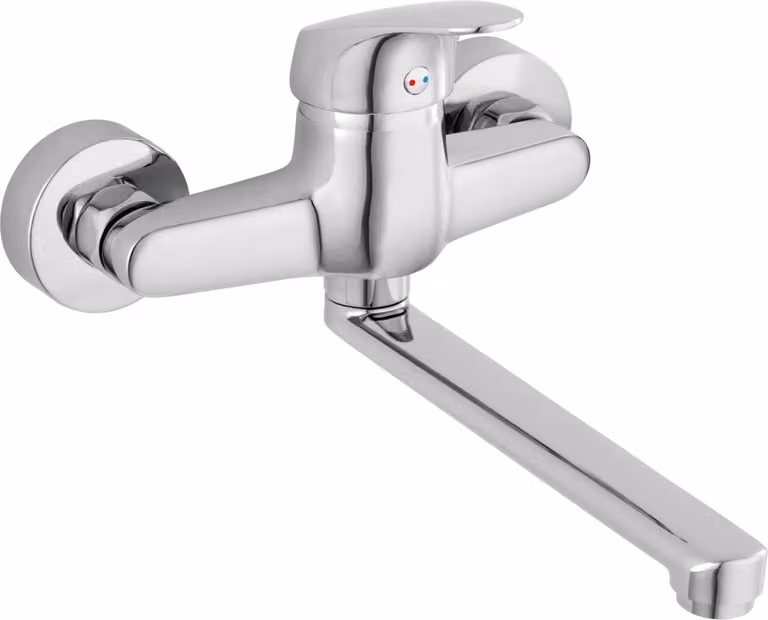 Miscelatore per lavabo a parete FERRO ONE, cromo
