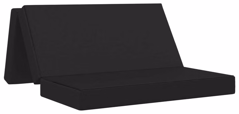 Divano Letto Pieghevole 160 x 67 x 45 cm Nero