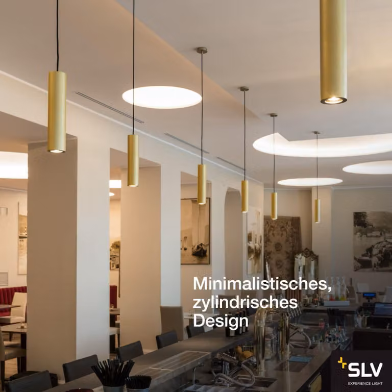 Lampada a sospensione Enola B Ø6,7 cm GU10 ottone