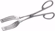 Pinza da cucina a forbice per dolci Piazza Effepi in acciaio inox color argento, Lunghezza: 24 cm