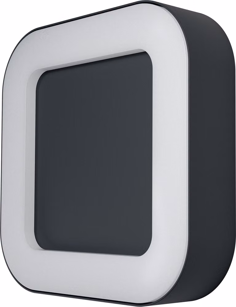 Lampada a LED da esterno OSRAM ENDURA Style Square, quadrata, in alluminio color grigio scuro, con grado di protezione IP44, ideale per terrazzi e balconi